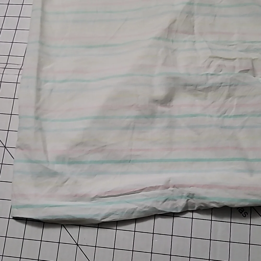 Vintage Pastel Striped Baby Crib Sheet - Pocket Design w/o Elastic‎
